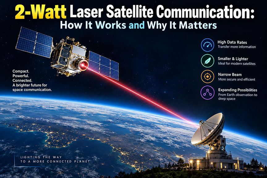 2-Watt Laser Satellite Communication: How It Works and Why It Matters