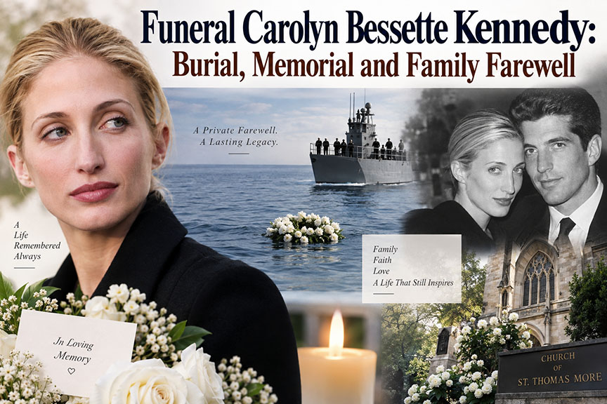 Funeral Carolyn Bessette Kennedy: Burial, Memorial and Family Farewell