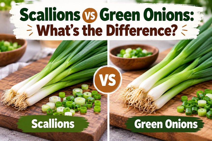 Scallions vs Green Onions: What’s the Difference?
