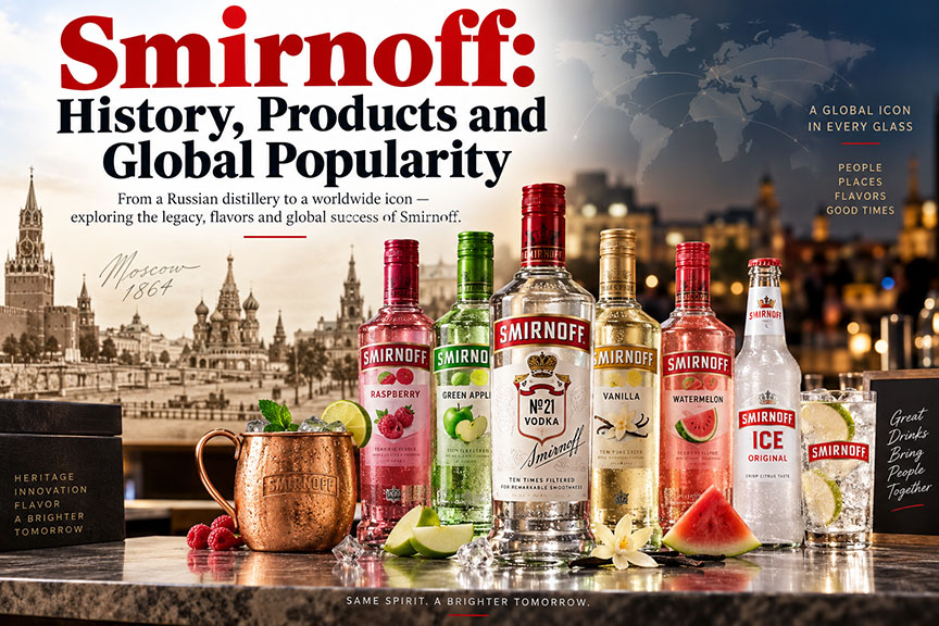 Smirnoff: History, Products and Global Popularity